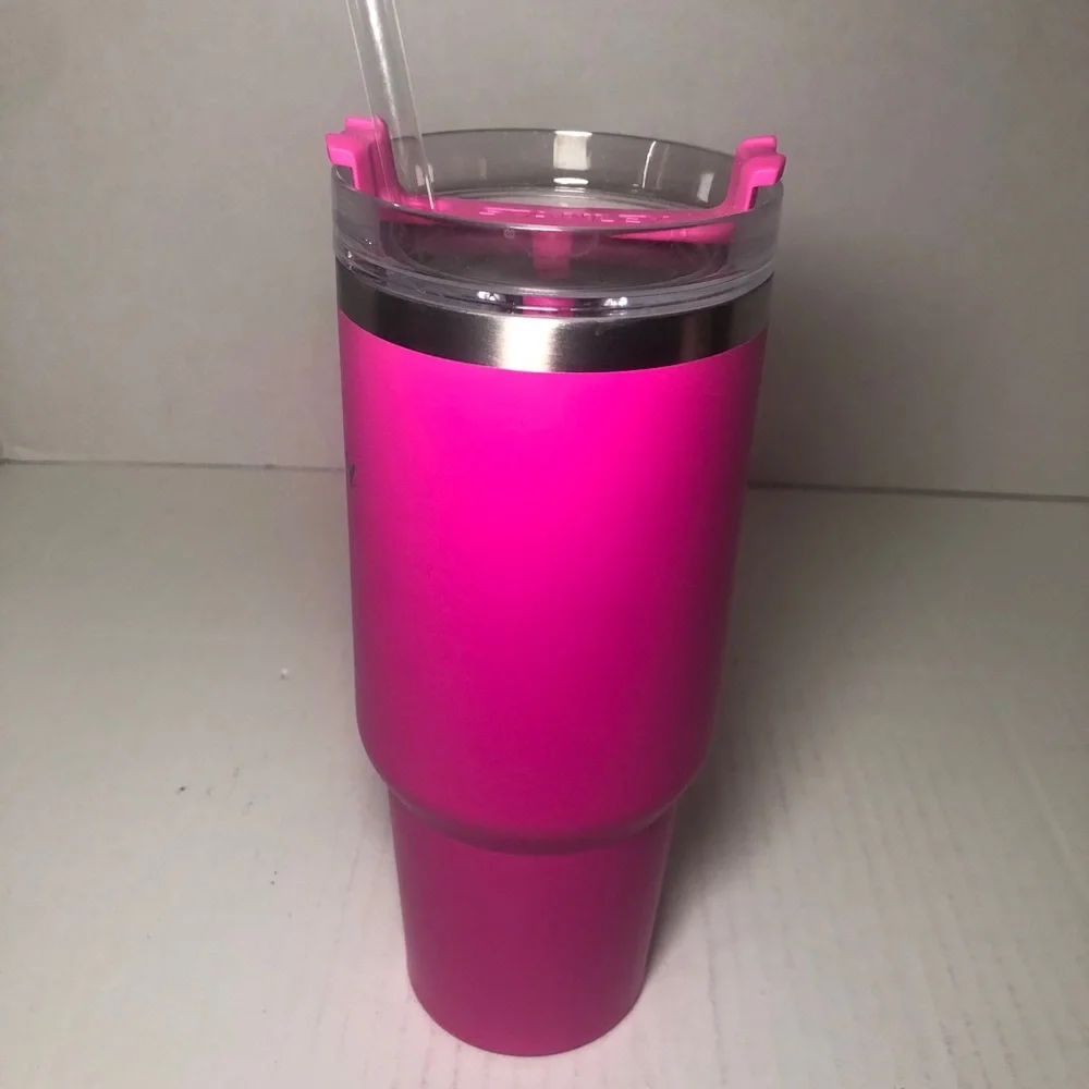 Stanley 30oz Stainless Steel Adventure Quencher Travel Tumbler Ravishing Pink - Picture 3 of 9